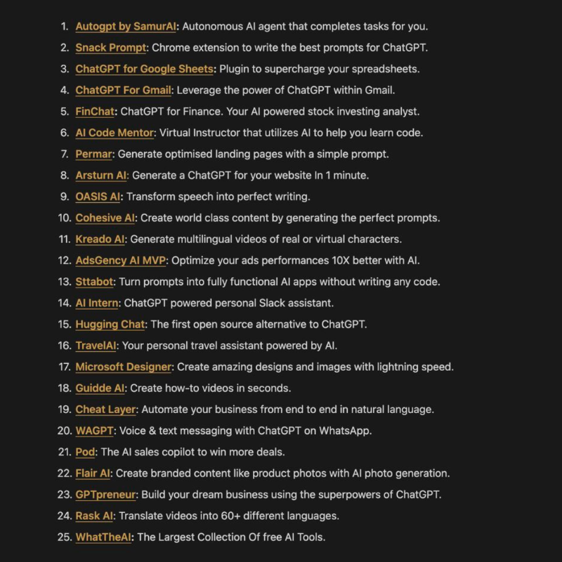 heykahn's tweet photo. 1,000+ AI tools were released last month. 👀

ChatGPT is just the tip of the iceberg.

Join the biggest AI newsletter in the world and get more tools like this. 🟩