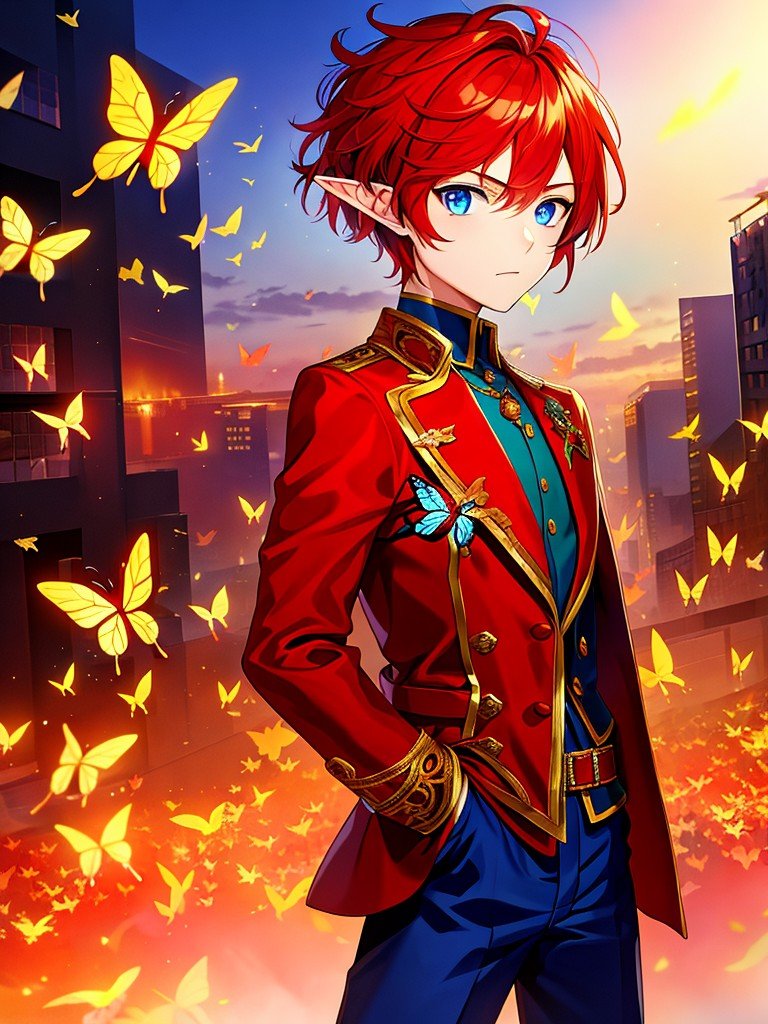 RubyBaronVT's tweet image. #ElfButterflyChallenge The end of the modern world is brought about by butterflies! @YoDayo_Home #AIart #AnimeAIart #AIイラスト #YodayoAI #Anime