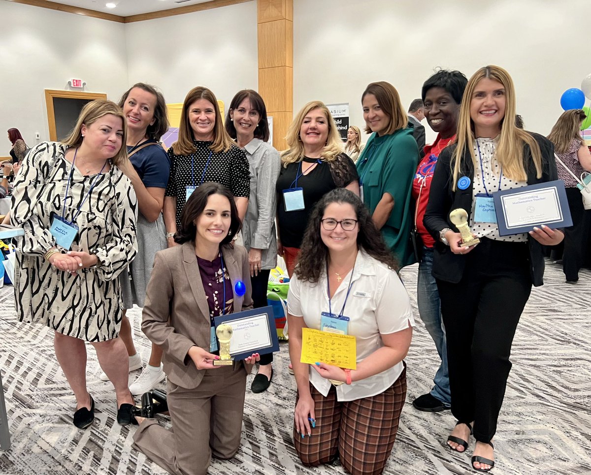 LidysToro's tweet photo. It was an honor to receive the Outstanding Mathematics Teacher award from the Dade County Council of Teachers of Mathematics along with my colleagues from @KPELions. 
@SsusySusy @MDCPSSTEAM @STEAMDesignated @MDCPSMath @ColungaAmarilys @VillageGreenEle @NestorEMarcia @MDCPSTitleI https://t.co/mNveTNe9hi