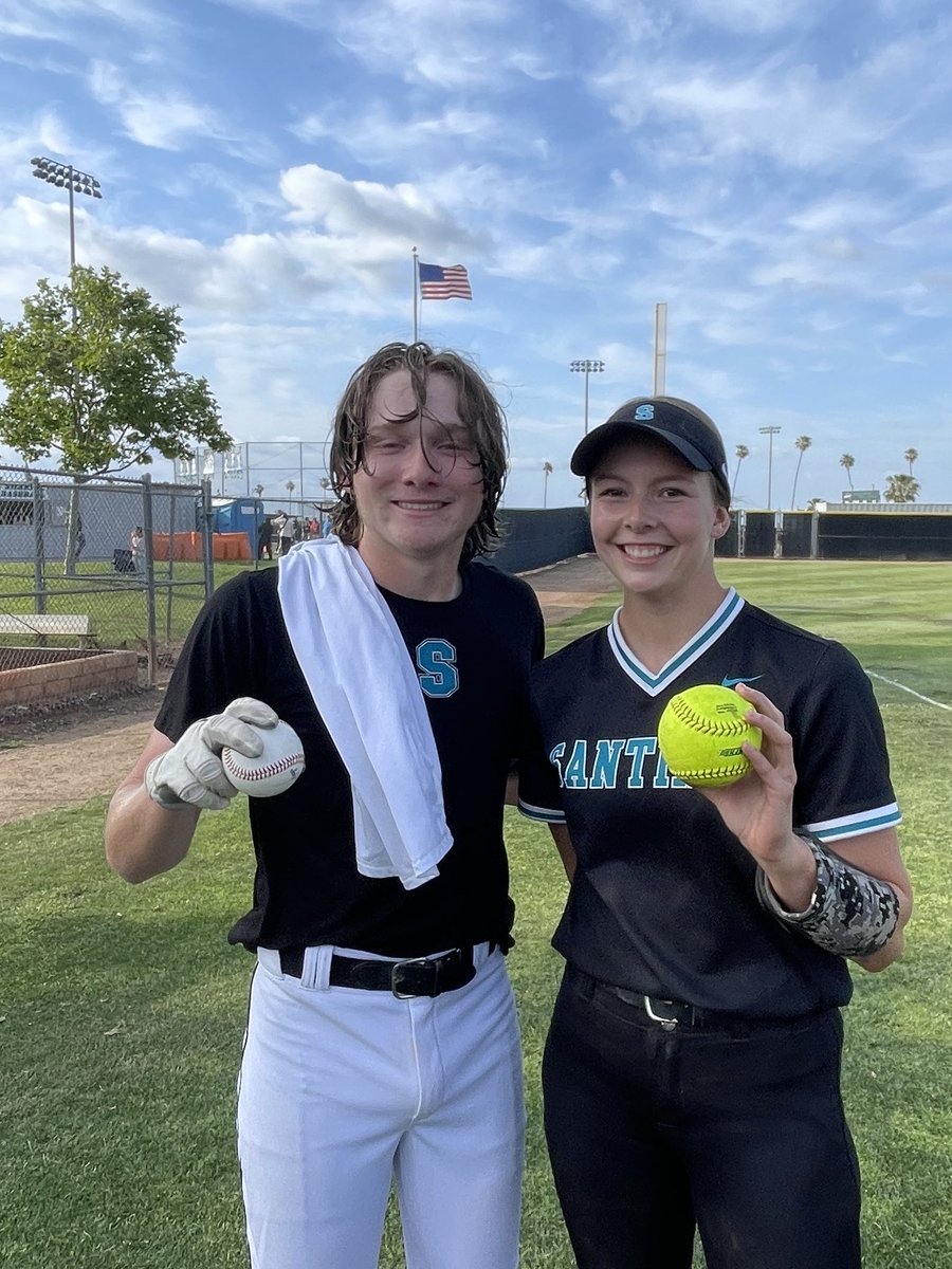 At Santiago today- baseball AND softball advance to quarterfinals on walk off HR’s : softball Dylan Kunkle in bottom of 9, baseball Ethan Monroe in bottom of 7- WHAT A GREAT DAY TO BE A SHARK!!