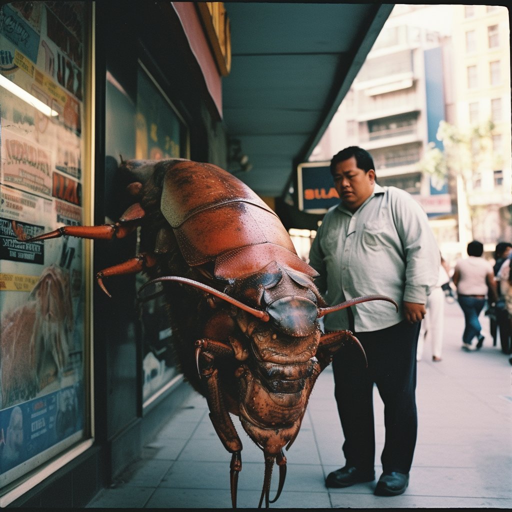 knightama's tweet photo. Two versions of #CockroachMan 😅

Prompt in ALT. #midjourney #midjourneyv5 #ai #AIcommunity #AIart #Promptshare #Promptsharing #midjourneyv51 #midjourney51 https://t.co/QHnqXs81qO