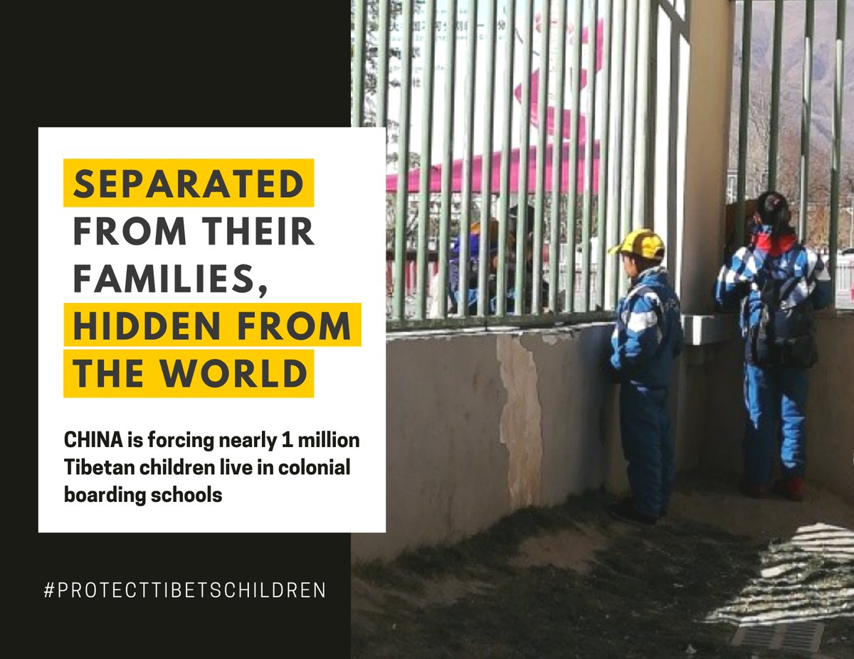 By forcing #Tibetan children to live apart from their families &amp; communities, the children are unable to practice their religion or access the most authentic expressions of Tibetan culture and traditions. 

Share &amp; Amplify  tibetstolenchildren.org
#TibetanLanguage #FreeTibet