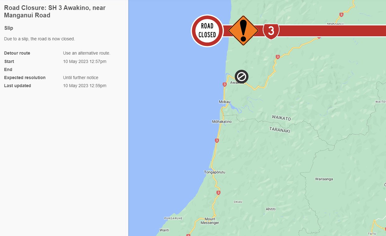 Waka Kotahi NZTA Waikato/BoP on Twitter "SH3 AWAKINO, WAIKATO