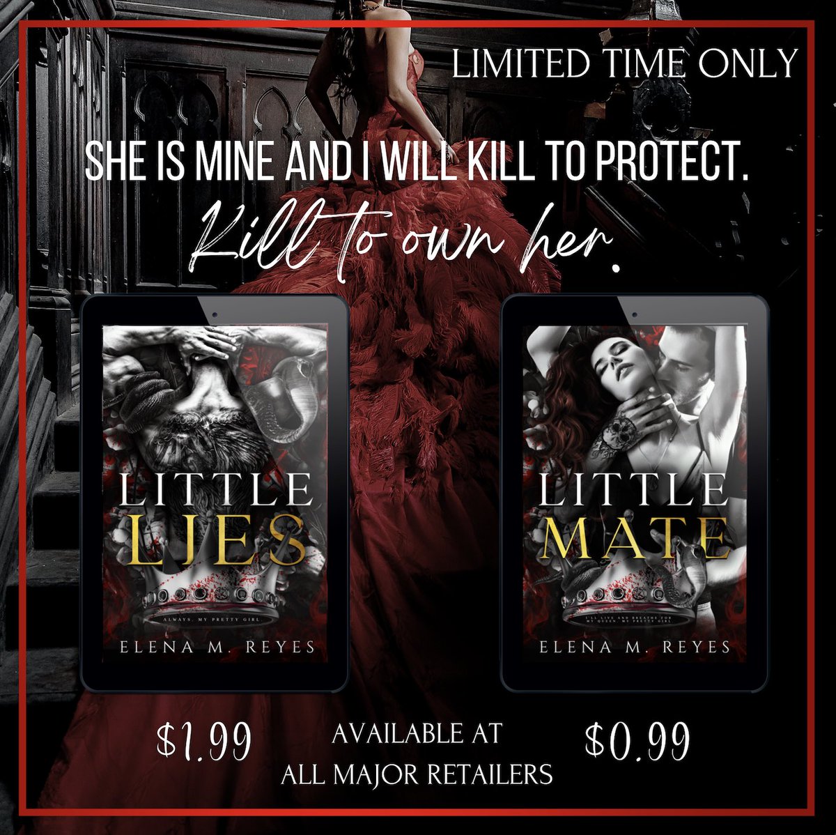 gingin615's tweet photo. ๐ฉธ#VampireRomance Sale๐ฉธโจStart the Fate's Bite Series by @ElenaMReyes!โจLITTLE LIES: $๐.๐๐ https://t.co/AmRWIB3b4UโจLITTLE MATE: .๐๐ยข https://t.co/jAkQGySSKBโจโจ๐คSuspenseful PNRโจ๐คAge gapโฃโจ๐คBillionaireโฃ Anti-heroโฃโจ๐คMind f*ckโฃ twistsโจ@HEAPRMore #HEAPR #ElenaMReyes https://t.co/YdGEHgEJFY