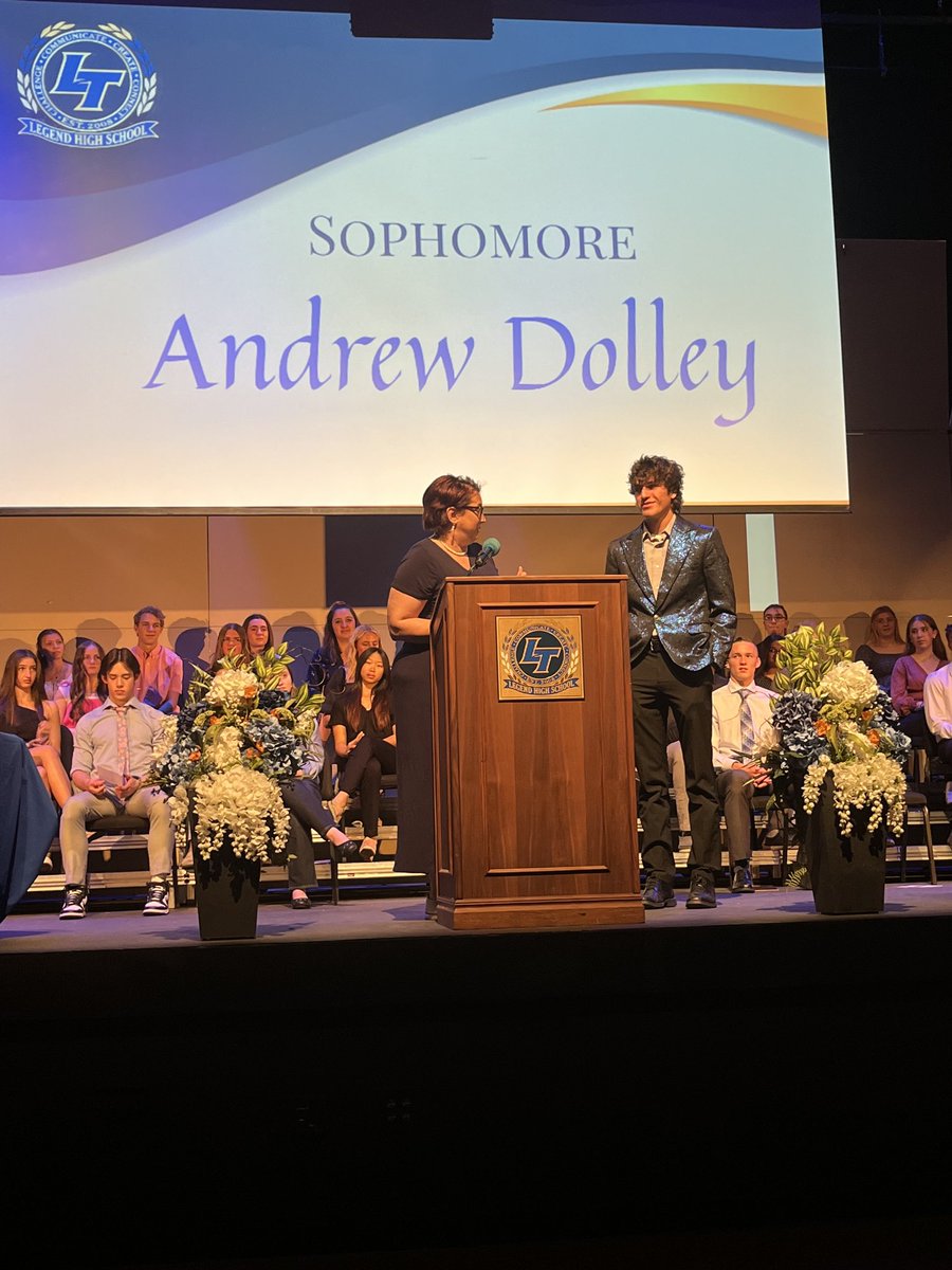 Andrew Dolley, 10th grade AVID student of the year!!!