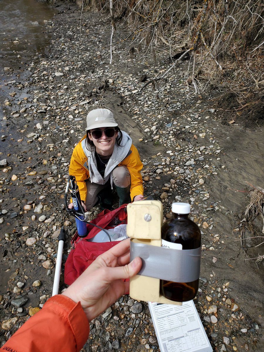 Maja and I collected one of our first samples at McKinnon Creek on the eastern boundary of <a href="/RidingNP/">Riding Mountain National Park, Parks Canada</a> for year 2 of our partnership with <a href="/GovCanHealth/">Health Canada and PHAC</a> PMRA’s national pesticide monitoring pilot program! Such a beautiful site… we didn’t want to leave 😍