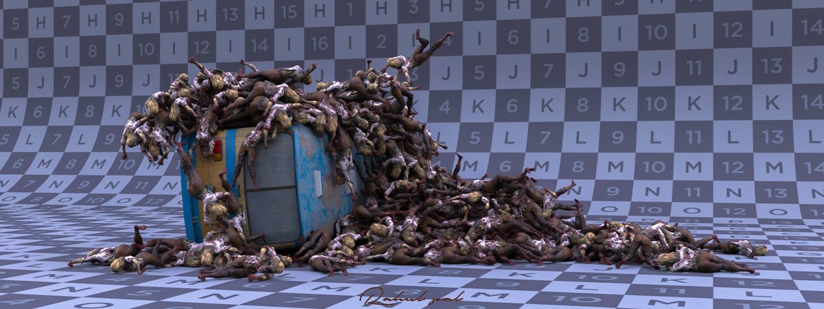 Rahulpal_1's tweet photo. Hey Guy's Here is my another personal crowd work inspired by the movie World War Z. Here are some rendered images along with a video sequence, #houdini #crowd #zombie #aploclypse #worldwarz #fx #vfx #vfxartist #fxartist #flipbook #cgi #art #work #scene #movies #mantrarender https://t.co/SiB71hqJws