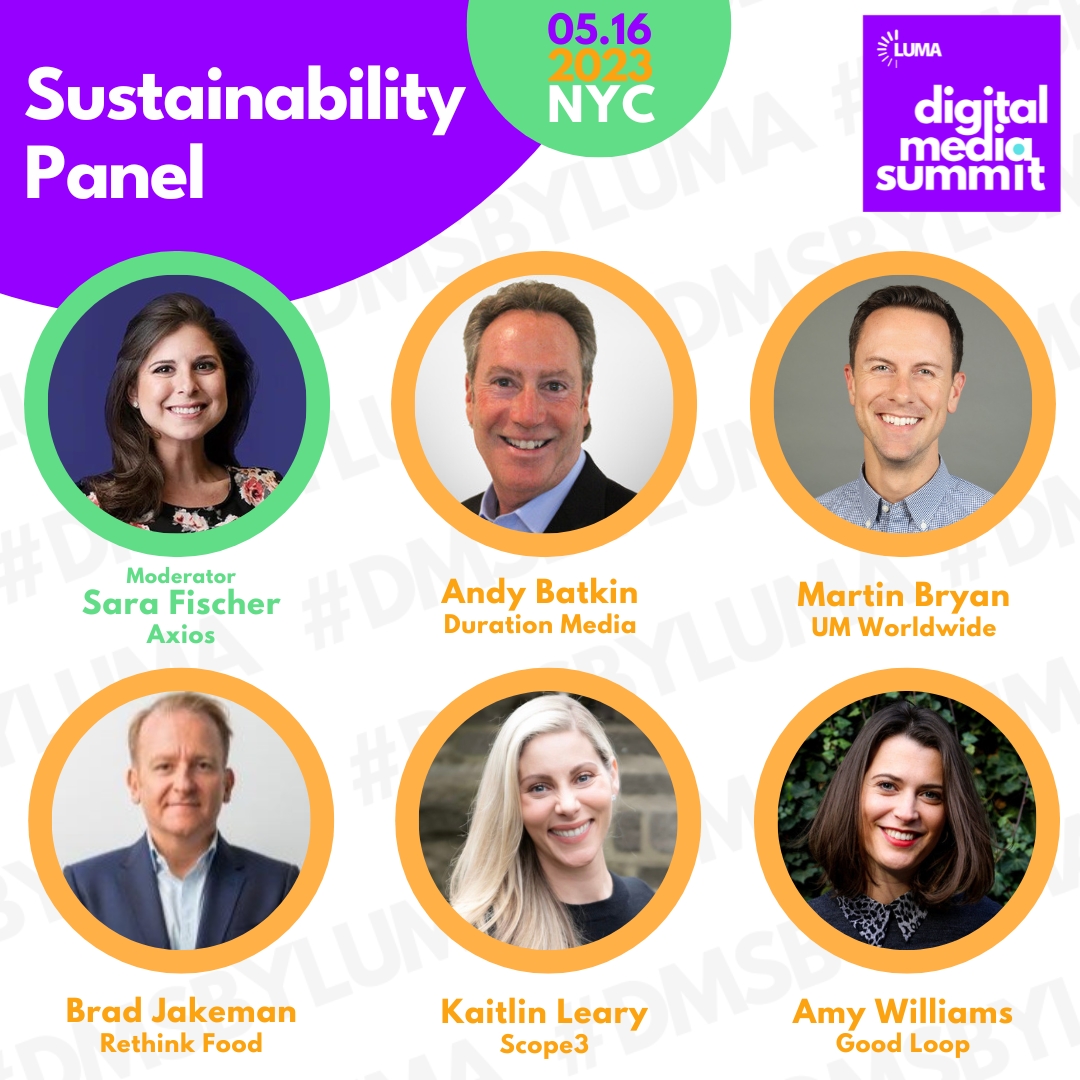 Addressing Ad Tech energy and carbon emissions is good for the environment and good for business. Our executives at DMS are discussing how we can prioritize sustainability in digital. #DMSBYLUMA @axios, @durationmedia, @umworldwide, @rethinkfoodvc, @scope3, @goodloophq