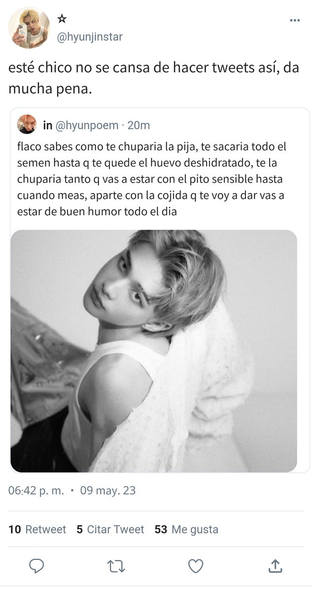 chnmnvlog's tweet photo. hyunin mini au 🔞 delulu.

las fans de hyvn creen que el dueño de una fan acc dedicada a él, es bastante esquizo con todos los tuits delulus que escribe, sin embargo todos y cada uno de ellos son ciertos. https://t.co/w1kMSLTDaX