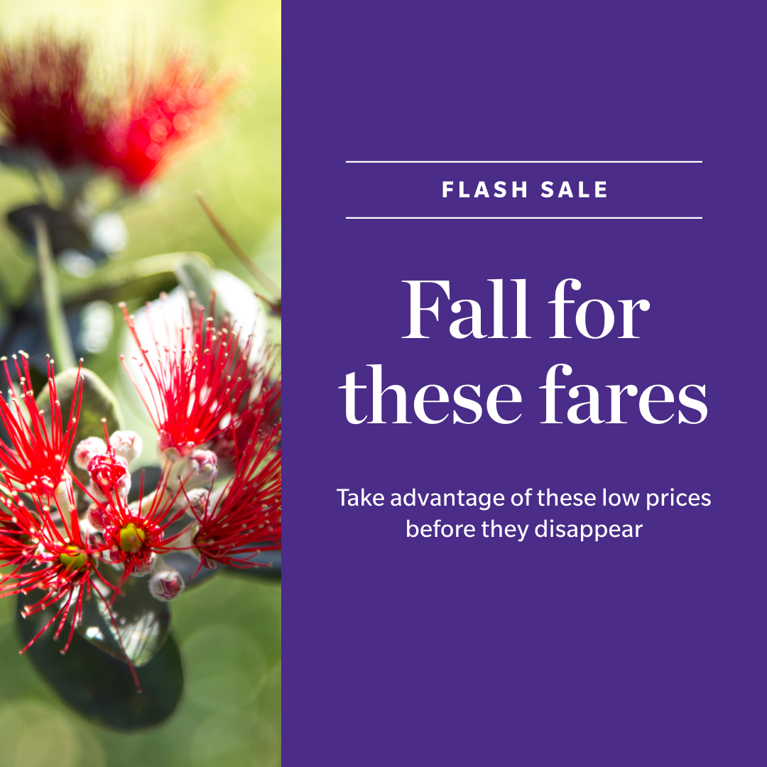 Hawaiian Airlines on Twitter "⚡ Flash Sale ⚡ Book your autumn escape with our discounted