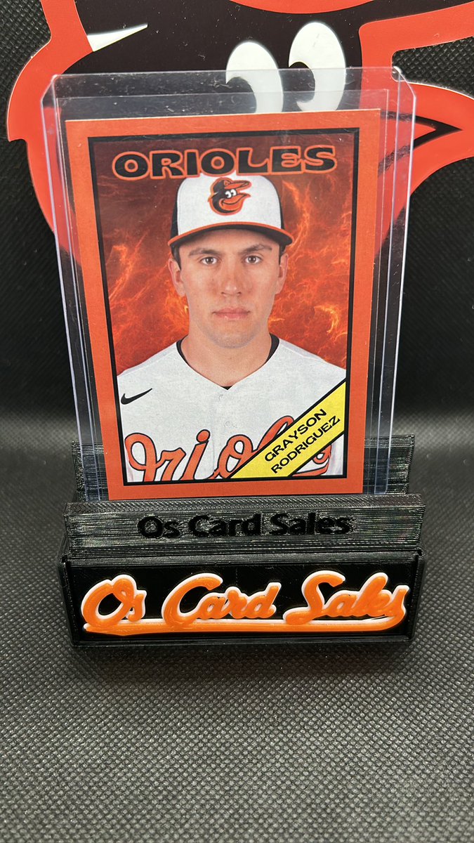 OsCardGiveAways's tweet photo. O’s win! Lets do two! Like retweet and be a follower. I’ll select two winners tomorrow around 2:30pm EST. The first winner receives the custom Grayson the second winner receives the Adley. #Birdland https://t.co/gBHsvsE1VY