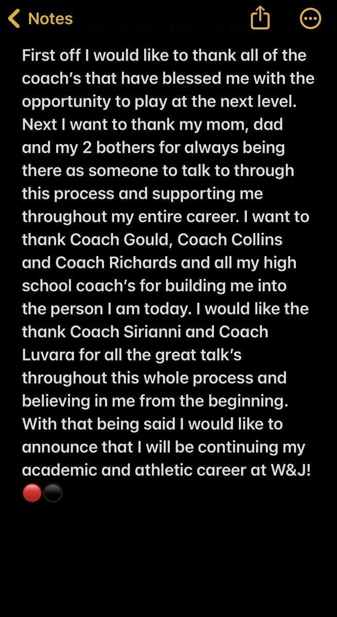 Committed🔴⚫️<a href="/Coach_Sirianni/">Coach Mike Sirianni</a> <a href="/Coach_Luvara/">Vince Luvara</a>