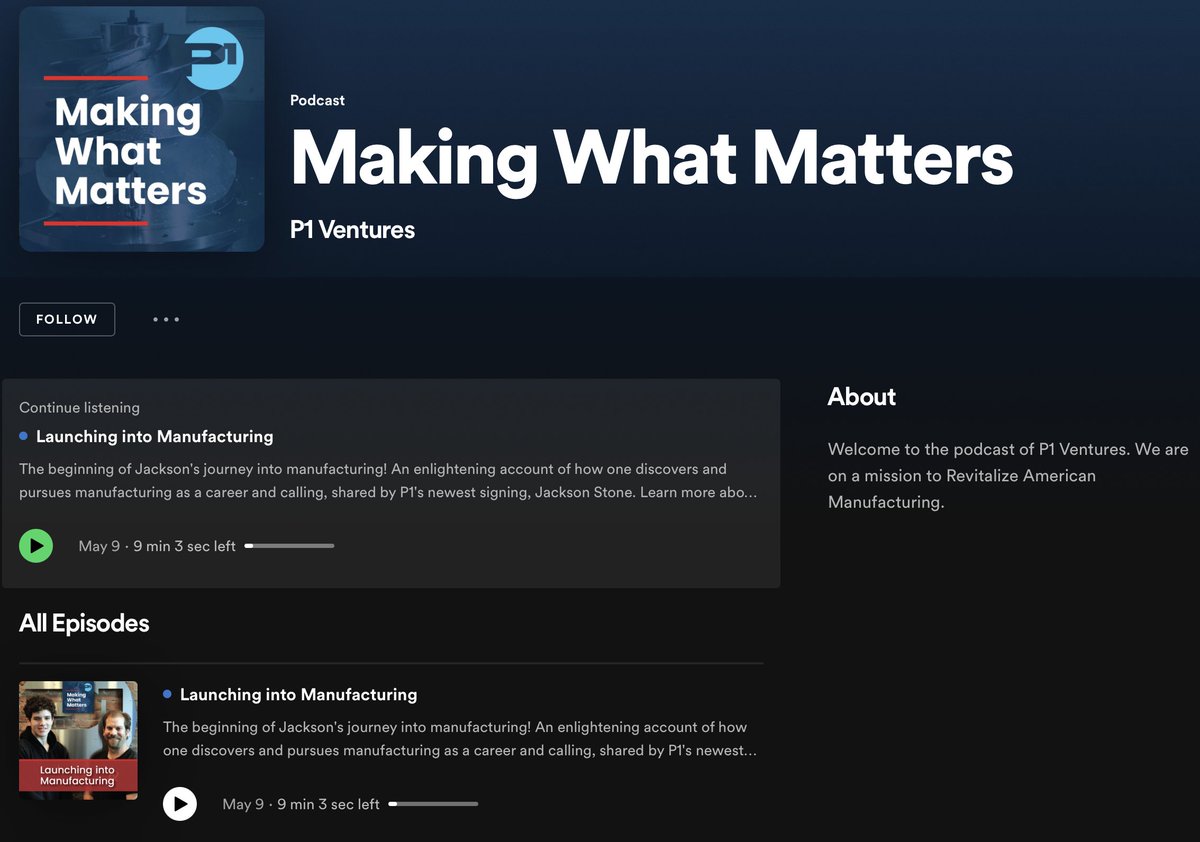 P1Industries's tweet photo. Visit our podcast for all things manufacturing, ranging from stories on the factory floor to insights on our industry.
https://t.co/L7aqxiewDN
#manufacturing #podcast #makingwhatmatters https://t.co/GZZEKWSLwE