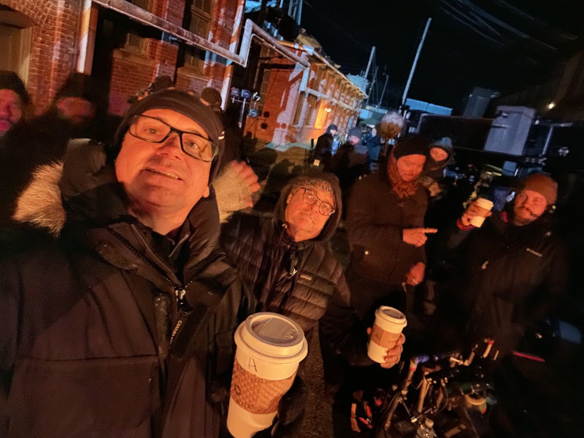 The exterior location of the court of owls Gala was one cold knight, much coffee needed #GothamKnights