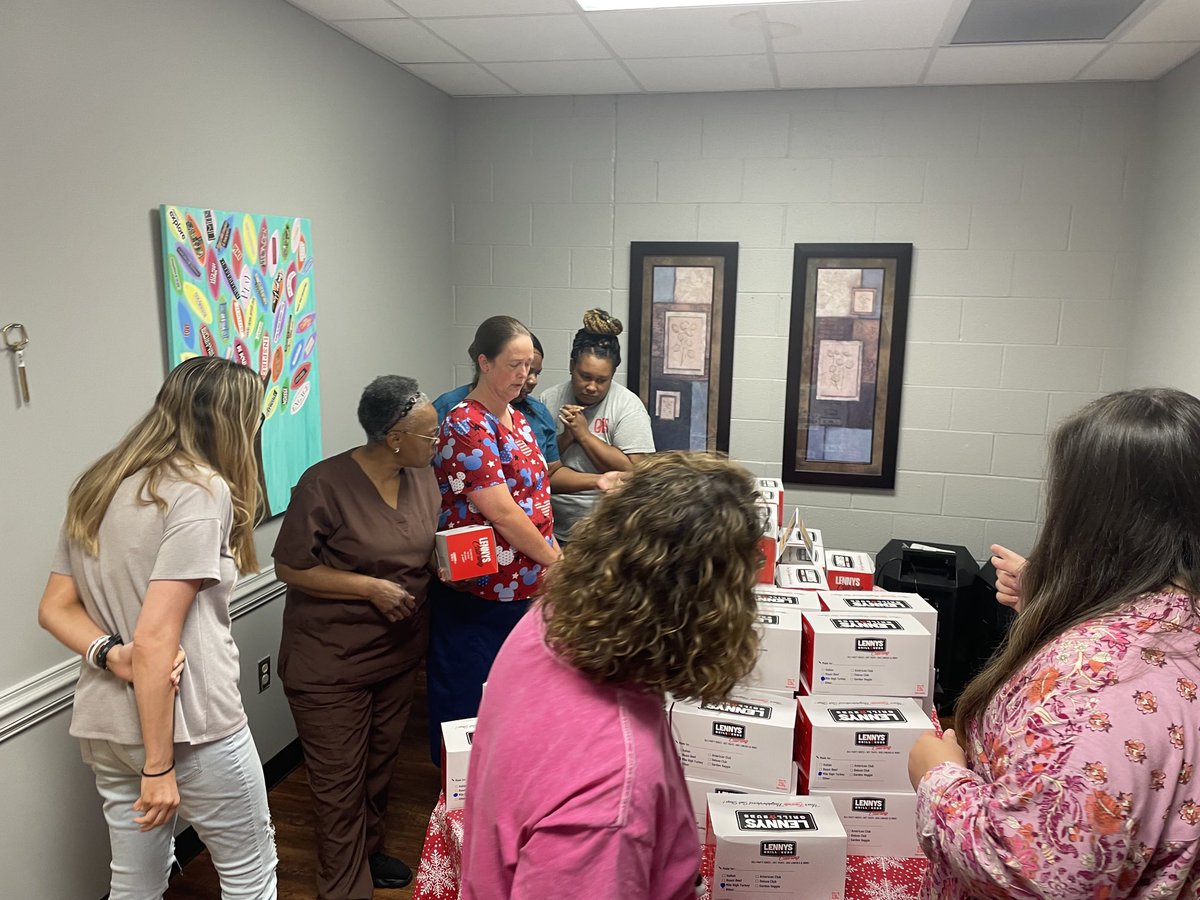 DCS_Overpark's tweet photo. Thank you to Pleasant Grove Church for providing Lenny’s sandwiches for our entire staff Monday! We sure are loved! #TeamDCS #TeacherAppreciationWeek https://t.co/DWDuvsp8ey