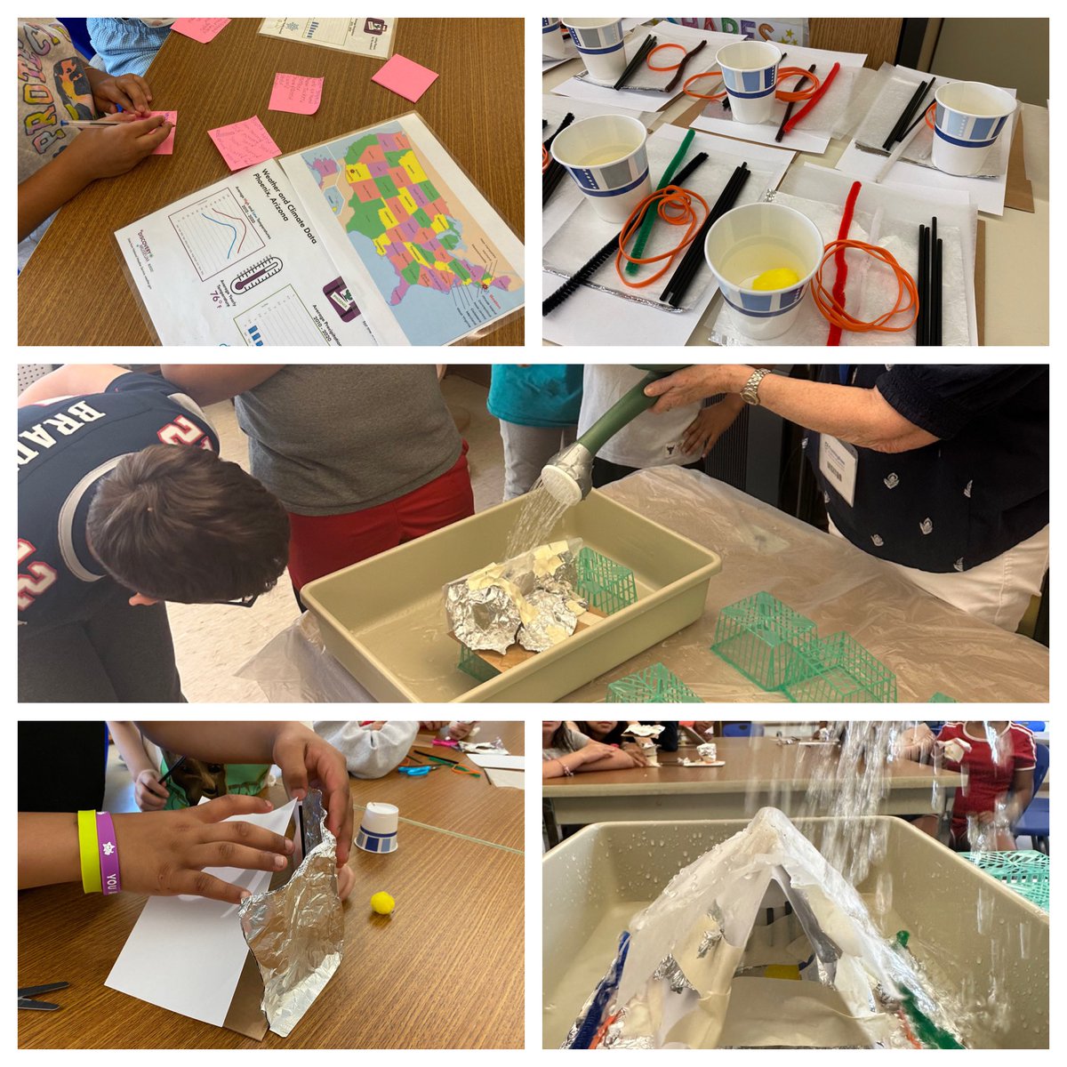 HarmonyGroveFPS's tweet photo. Thank you @discoveryacton for another fun learning opportunity for our students today! The 3rd graders enjoyed being inquirers and engineers solving real-life problems about weather and climate! ☀️🥵❄️🥶☔️ https://t.co/qzeIVTq4L9
