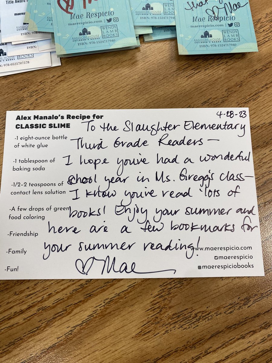 You totally made this young man’s day! (and mine!) <a href="/maerespicio/">Mae Respicio ✨MAINLY UPDATES✨ Find me on Instagram</a> Thank you for your generosity and you have fans for life! <a href="/MrsAColwell/">Audrey Colwell</a> <a href="/SlaughterLC/">Slaughter Elem LC</a>