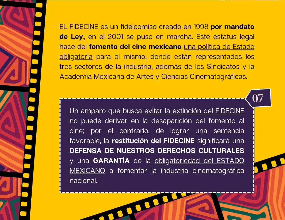 AnimaldeLuz's tweet photo. ¿Por qué es tan importante el amparo contra la extinción del FIDECINE que se revisa en la @SCJN ?

#NoRegresividad #SiProgresividad
#EnDefensadelFidecine https://t.co/KJk8V3Esd4