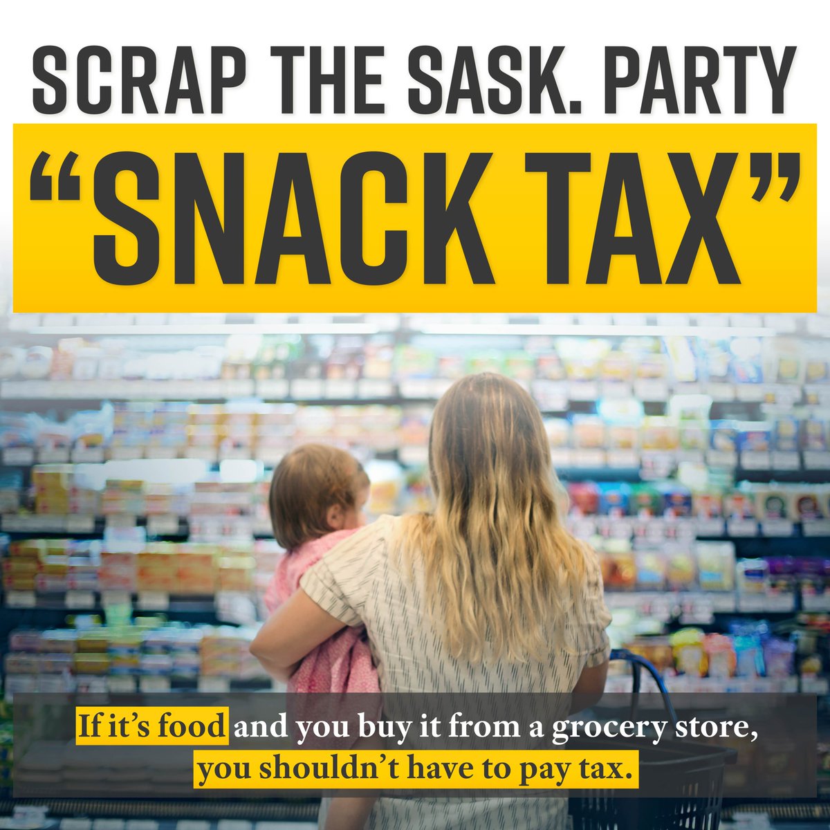 I hear daily from young families and seniors on fixed incomes about just how expensive and stressful grocery shopping has become during these challenging times.

That's why the Sask. Party's so-called "Snack Tax" makes no sense.

Let me explain ⬇️ 

(🧵1/4)

#skpoli #cdnpoli