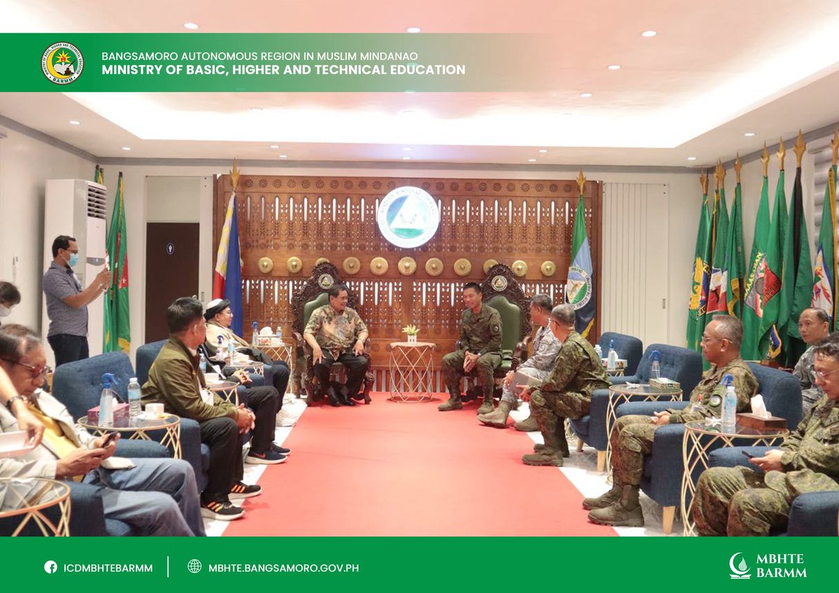 luwaran1's tweet photo. Minister Iqbal pays courtesy visit to  WestMinCom and Naval Forces Western Mindanao (NFWM) LtGen. Ga Visit the website for more. https://t.co/L4zRjGsQEE