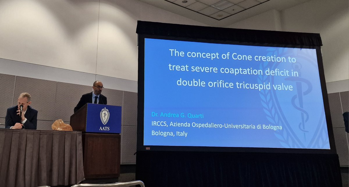 Amazing experience at AATS in Los Angeles. Talk about Cone repair in front of the giants.