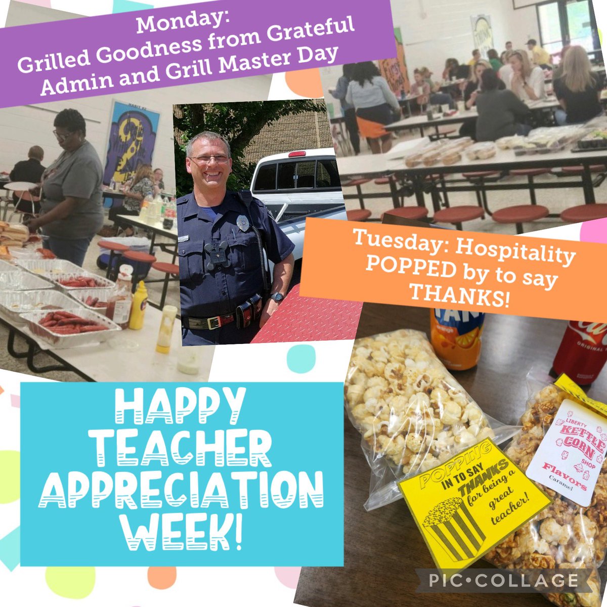 Wildcat Teacher Appreciation Week is off to a TASTY start!!🍔🌭🍿#ChefSRO #oneteamonedream <a href="/erfogleman/">Elizabeth Fogleman</a> <a href="/ABSSPublic/">Alamance-Burlington School System</a>