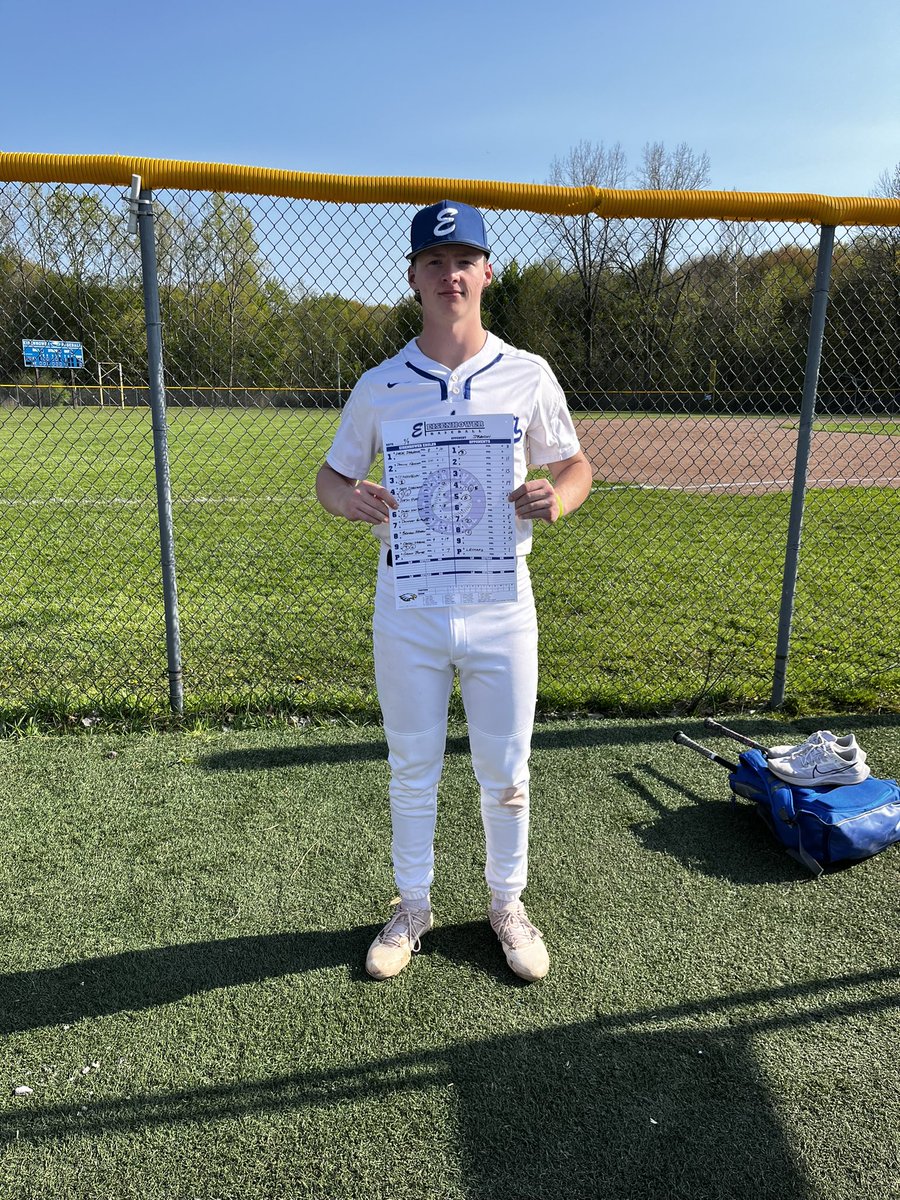 IKE_BSBL's tweet photo. Varsity POTG vs. Stevenson is starting pitcher, @bombe_grant ! G Bomb 💣 kept a lethal Stevenson Titan attack in check only allowing 6 hits in 6 2/3 innings while striking out 5 and without allowing a walk. Congratulations Grant! GO IKE! #3Teams1Goal1FAMILY https://t.co/PtZ5Z3rDhJ