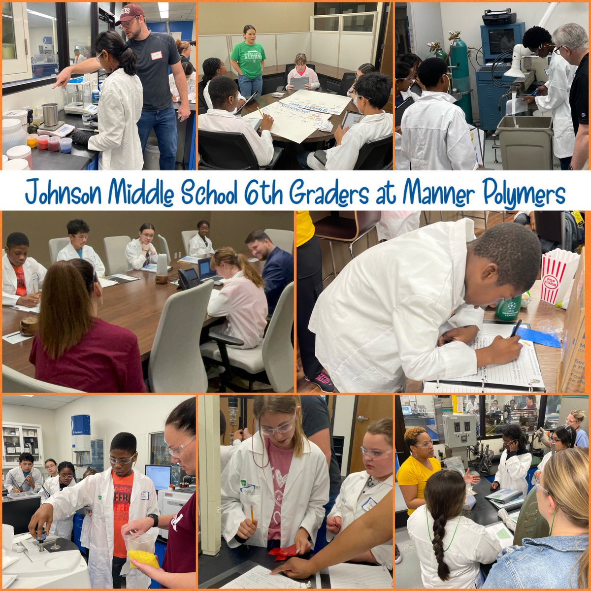 #MyMISD 6th graders from our 2 <a href="/4SPE_Plastics/">SPE</a> STEM Club campuses (the only 2 in TX) enjoyed a hands on experience with Manner Polymers where they engaged in research and development, quality control, pvc pellet pigmentation, product recommendations to clients and more! #STEM