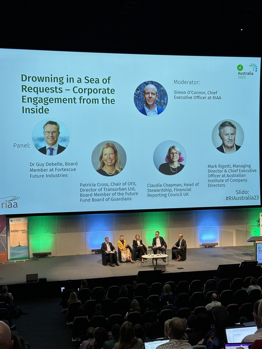 Everyone looking for “one standard please” for climate reporting.
#RIAustralia23 
Is consensus the new #ISSB standards?