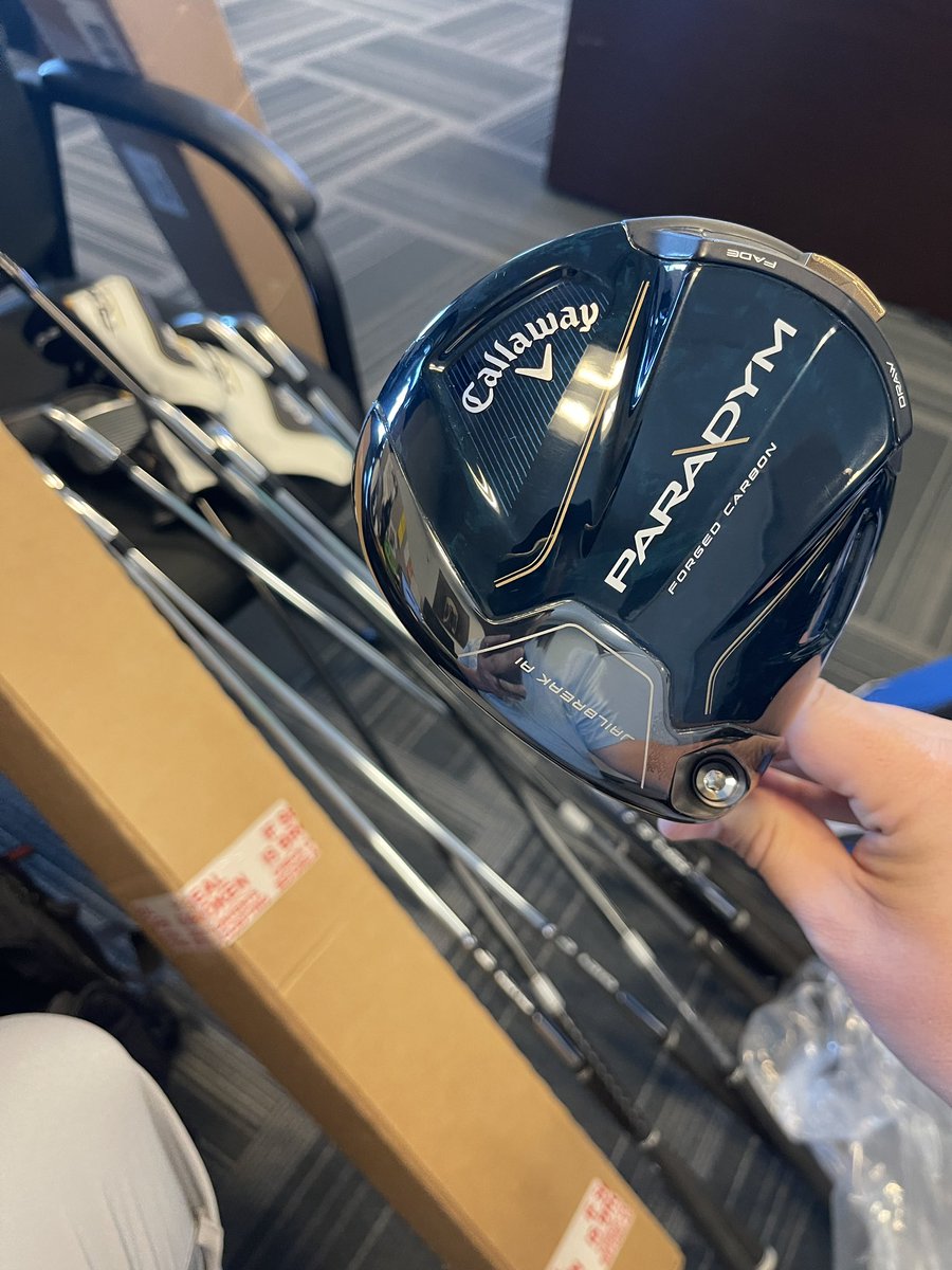 Ben__Hutchison's tweet image. Switching out clubs day is one of my favorite days. Onto the @CallawayGolf #Paradym driver and irons! #BennyQuestFor80