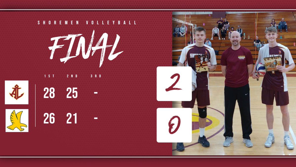 ShoremenVB's tweet photo. And that's a wrap!  The Shoremen ended the season on a high note, sweeping Firestone JV 2-0.  The Shoremen's final record this season was 5-7.  A great first year with so much noticeable improvement. A bright future for all in the program.  🏐💪 https://t.co/YPftPn3bx7