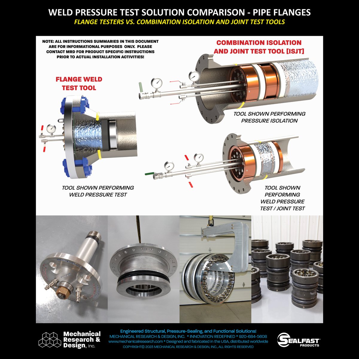 MRDSEALFAST's tweet photo. Weld Pressure Test Solution Comparison – Pipe Flanges: Comparing Flange Test Tools to Combination Isolation &amp; Joint Test Tools - 1 of 2
https://t.co/aVCOLYfFKg
#flangetest #weldtest #pipelineintegrity #pipelineengineer #seal #leaktest #pressuretest
#construction #sealfast https://t.co/PQaCZA72fi