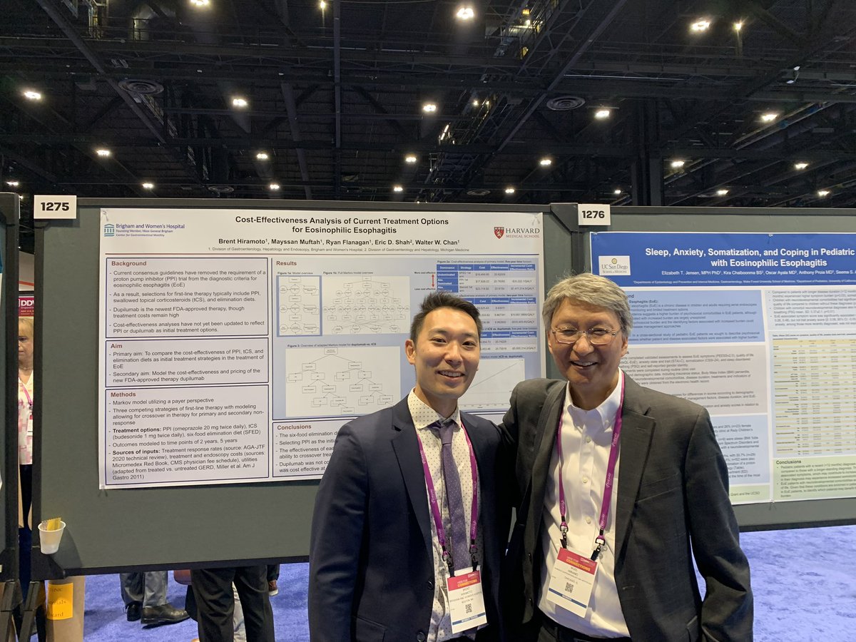 1st time attending in person #DDW2023 and it did not disappoint! Great opportunity to catch up with mentors @buxbaum_l, Ikuo Hirano, @WalterChanMD and present our research on #EoE, #obesity, and #fecalincontinence. @BrighamGI #BWHmotility