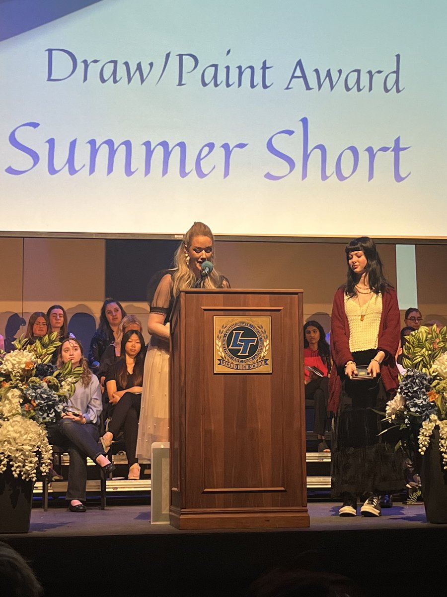 Summer Short is our draw/paint underclassman of the year!!!