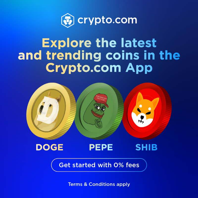 cryptocom's tweet photo. Like trending coins? So do we.

Get the latest scoop and trade the hottest cryptocurrencies in the Crypto․com App — all with ZERO fees.