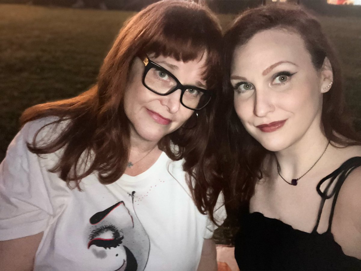 sassysorciere's tweet photo. First show of the summer for #melaniesquared ready for #theyeahyeahyeahs to get the party started. https://t.co/Rj2jacBWU0