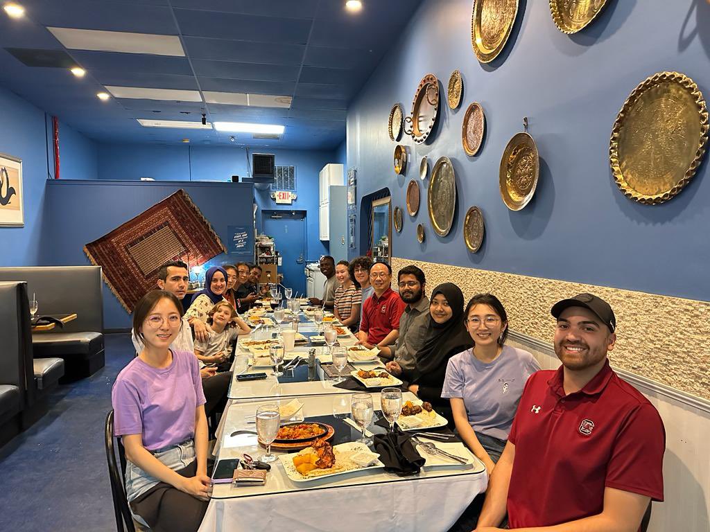tangpolymer's tweet photo. Congratulations Dr. Kurnaz!  Leman delivered an excellent dissertation defense! What a productive journey over the past five years! Time for celebration 🎉🎊 @UofSC_Chem https://t.co/1PonliEiex