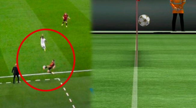 Previó al Gol de Manchester City el Balón sale totalmente de la línea, cómo pide el reglamento,y no estamos diciendo nosotros,lo dice la tecnología es Imposible que comentan un error tan grande cómo esté teniendo hoy día el Var, Perjudicando al Madrid como siempre.