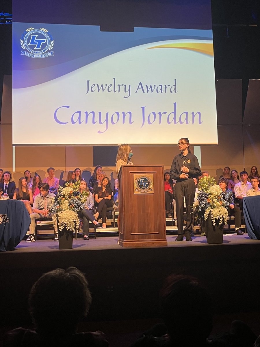 Canyon Jordan, 2023 jewelry underclassman of the year!!!