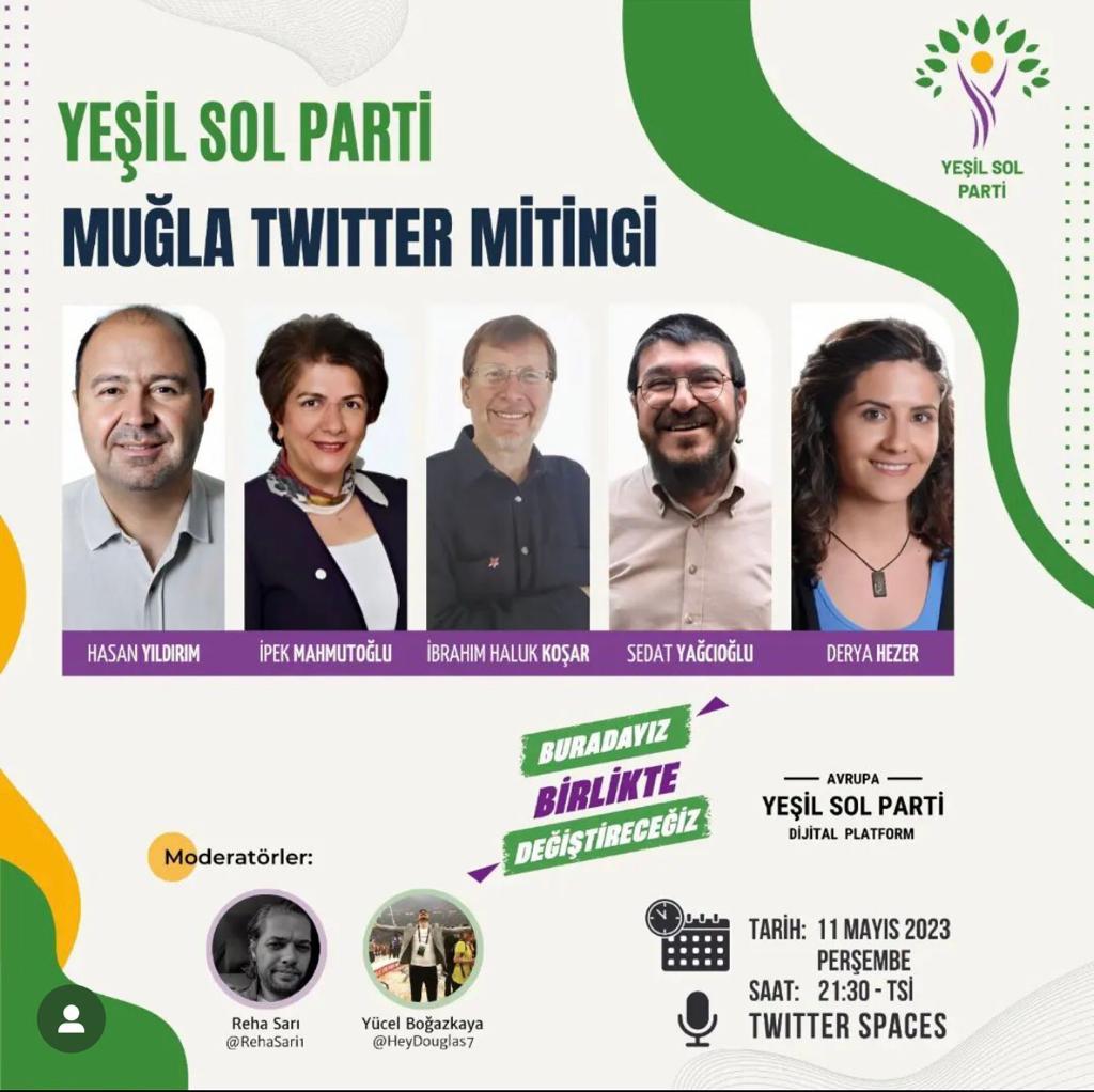 HDPmugla_datca's tweet photo. Yeşil Sol Parti Muğla Milletvekili Adayları olarak katılacağımız Twitter Mitingi'ne hepinizi bekleriz. #BuradayızBirlikteDeğistireceğiz https://t.co/c4AbB2vr7N