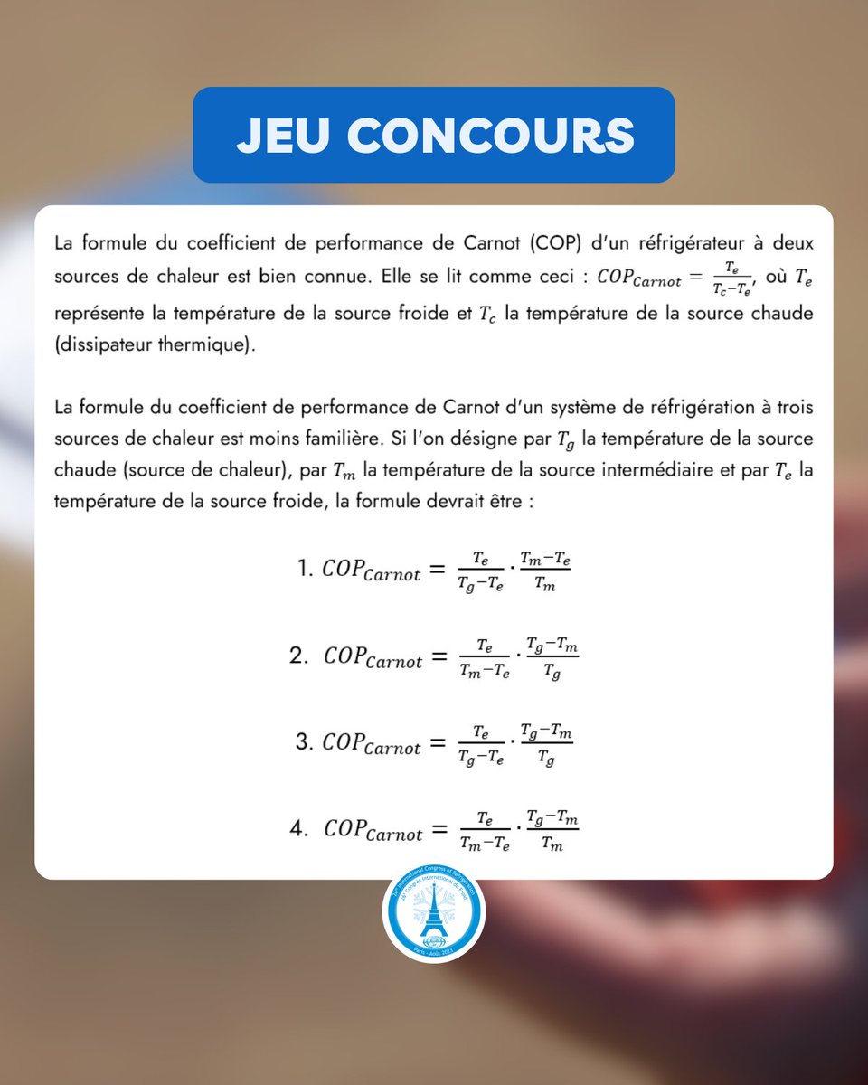 🎁 JEU CONCOURS 🎁

🇫🇷 Remportez votre place pour le dîner de gala !

Pour participer, il suffit de :
▪️ Donner la bonne réponse en commentaire à la question ci-dessous
▪️ Liker le post

Vous avez jusqu'au 17 mai, tirage au sort le 19.
Bonne chance 🍀