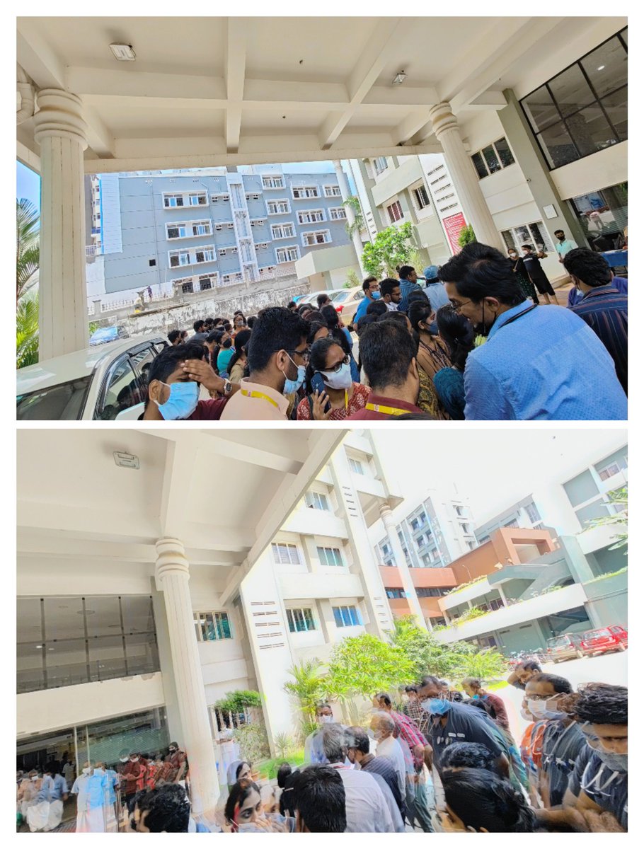Amirthvarshan's tweet photo. Protest begins at RCC Trivandrum condemning the inhuman and monstrous act against doctor fraternity!! #justicefordoctors #VandanaDas #brutalact #Kerala @IMAIndiaOrg @NMC_IND @narendramodi @PMOIndia @mansukhmandviya https://t.co/sfFkZJpAQ2