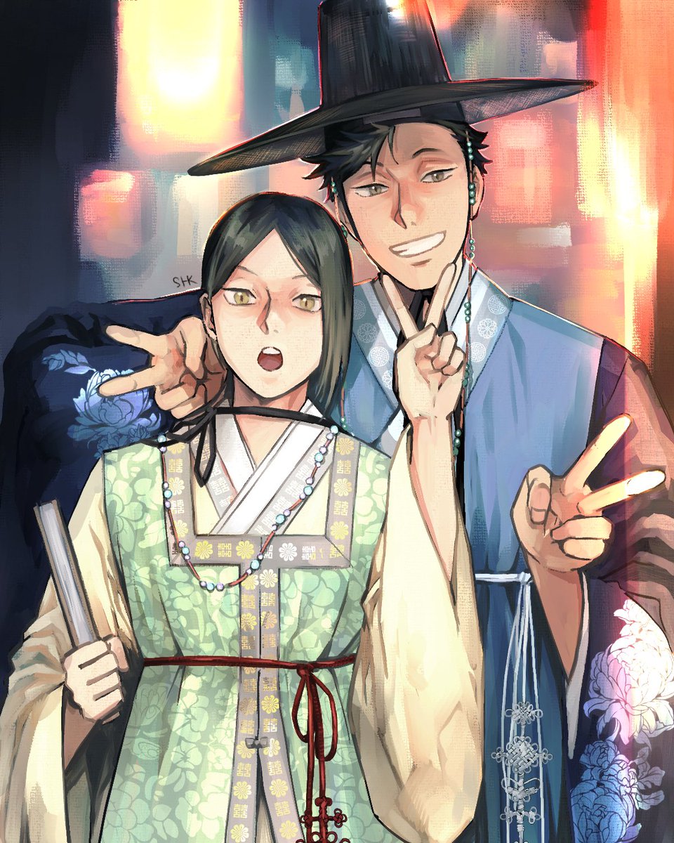 kk_holic_'s tweet photo. 한복입은 성인 쿠로켄🐈‍⬛🐈

커미션 : 삭님(@hqkksak )🫶
#黒研 #kuroken #hanbok https://t.co/1HfVk4yTXq