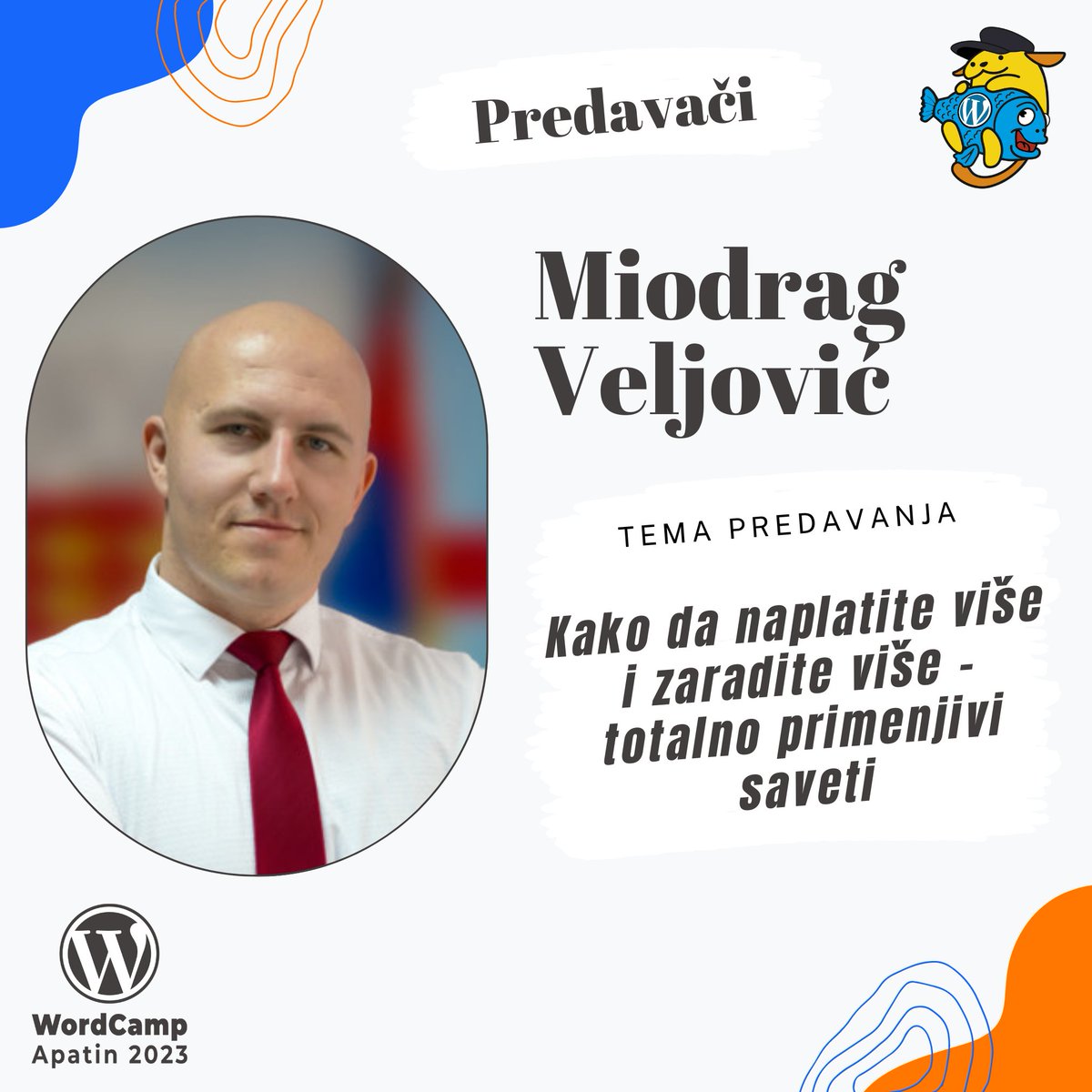 Frilenser (one-man agency), veliki WordPress zagovornik i entuzijasta, vikend-pilot civilnog helikoptera i bivši vojni pilot.

✅ Saznajte više o predavanju apatin.wordcamp.org/2023/speaker/m…

✅ Satnica apatin.wordcamp.org/2023/satnica/

✅ Prodaja karata apatin.wordcamp.org/2023/prodaja-k…