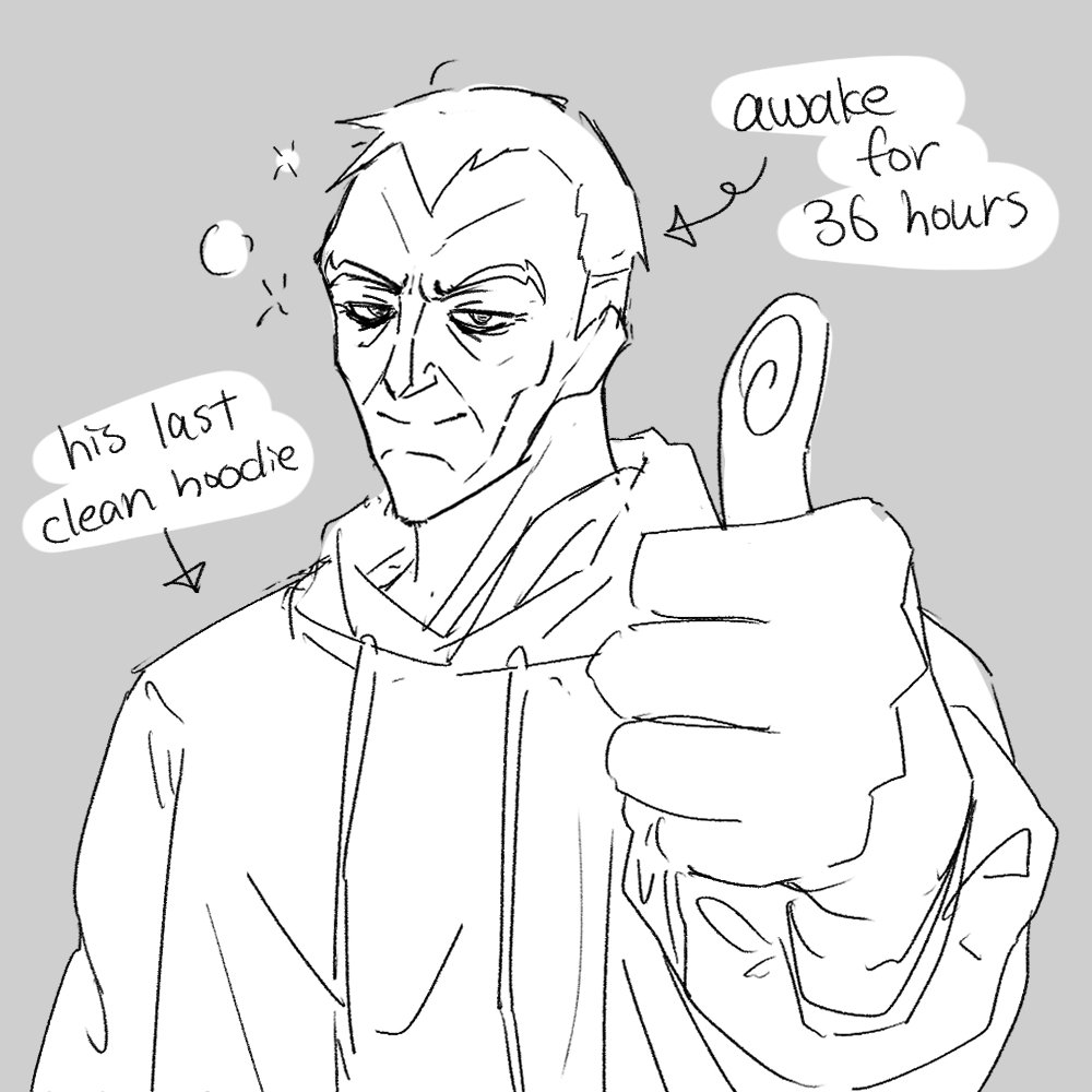 Stop stealing his hoodie. Let this man live in clean clothing.

My heart goes for people who is also suffering like this. 

#overwatch #siebrendekuiper #sigma #overwatchsigma #owsigma #unistudent