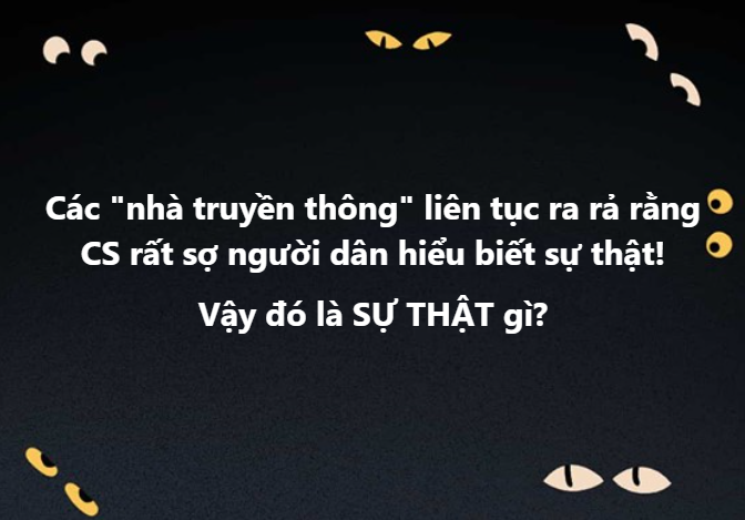 tuoitrequacgia's tweet photo. Các "nhà truyền thông" liên tục ra rả rằng CS rất sợ người dân hiểu biết sự thật!
Vậy đó là SỰ THẬT gì?
#truth #cssosuthat #suthat
#vnch #truyenthongsuthat https://t.co/S8eORRjFmf