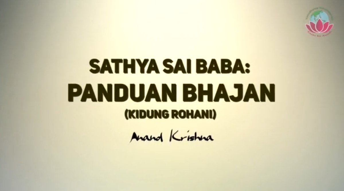 GrahaSaiAnanda's tweet image. #Panduan #Bhajan #KidungRohani dari #Sadhguru #SathyaSaiBaba

👉 instagram.com/p/CsDaRyfvqrS/

#AnandKrishna #GrahaSaiAnanda #Sankirtan #saiyouthindonesia #saiyoungadultindonesia #saiyouthdenpasar #saiyouth #radiosai #ssgdenpasar #sairam #saiyoungadults #srisathyasaiofficial