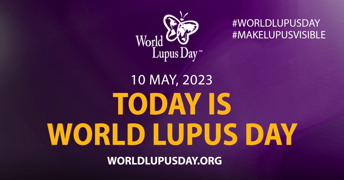 @worldlupusday - 10 MAY
#MakeLupusVisible
FREE SYMPOSIUM TODAY AT 2 PM. Link: us06web.zoom.us/j/86118546138?…

Theme: “What we know about Lupus in 2023'

#lupus #lupusheroes #lupuswarrior #lupusawareness #lupusfighter #almac  #makelupusvisible @MinsanteCMR @WorldLupusFed @DrManaouda