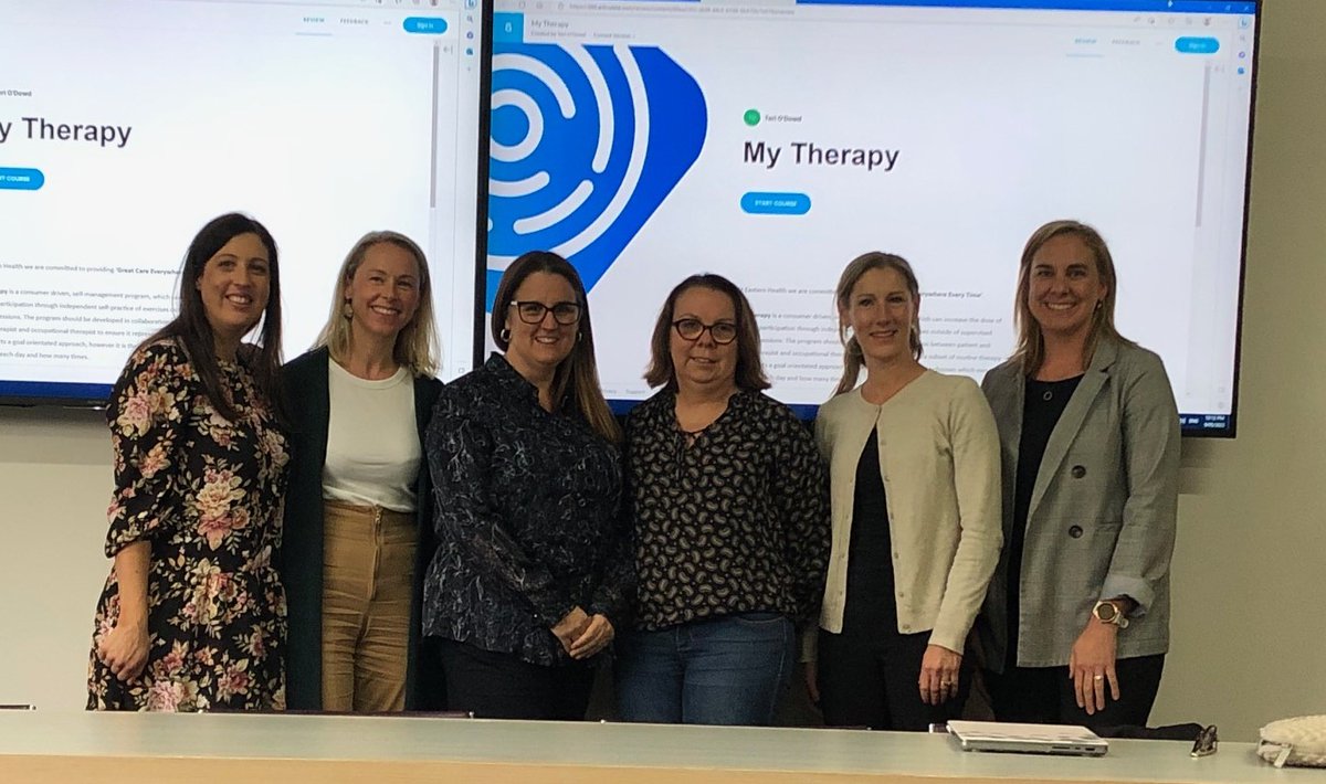 My Therapy (@mytherapyrehab) on Twitter photo My Therapy is going National! Yesterday the <a href="/MyTherapyRehab/">My Therapy</a> team from Monash University met with A/Prof Petrea Cornwell <a href="/Petrea_SP/">Petrea Cornwell PhD (she/her)</a> from Griffith University to discuss My Therapy implementation in Queensland. My Therapy is going National! Yesterday the <a href="/MyTherapyRehab/">My Therapy</a> team from Monash University met with A/Prof Petrea Cornwell <a href="/Petrea_SP/">Petrea Cornwell PhD (she/her)</a> from Griffith University to discuss My Therapy implementation in Queensland.