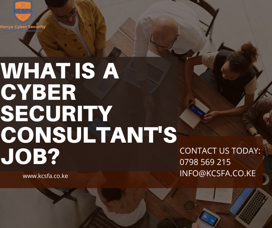 Kenya CyberSecurity & Forensics Association KCSFA on Twitter "The job